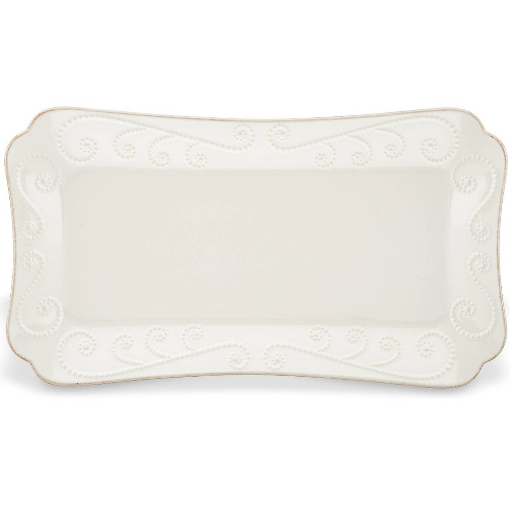 Lenox‎ French Perle White Hors d'Oeuvre Tray Stoneware New in Box